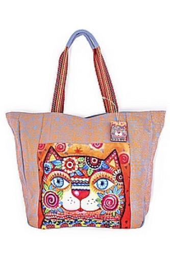 Сумка хлопок с декор. отделкой №177