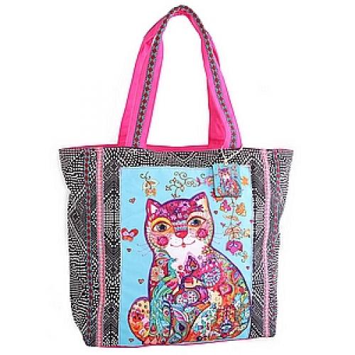 Сумка хлопок с декор. отделкой №62