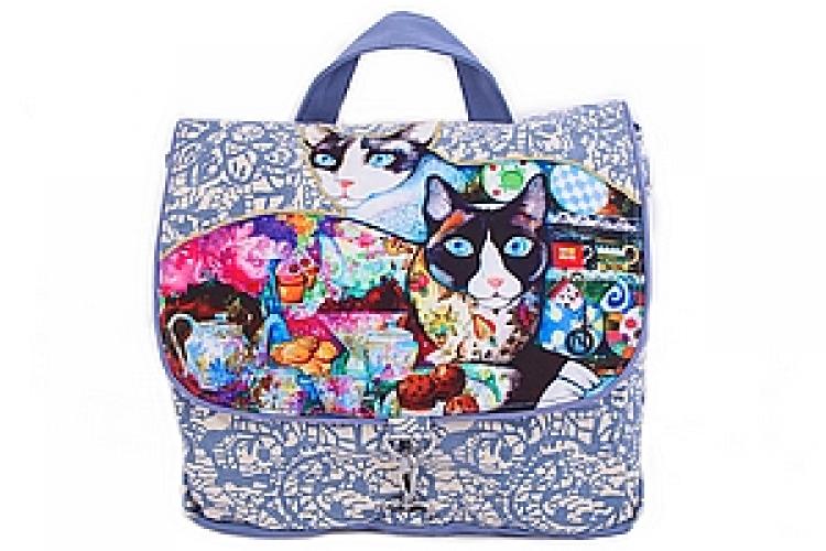 Рюкзак хлопок с декор. отделкой №13