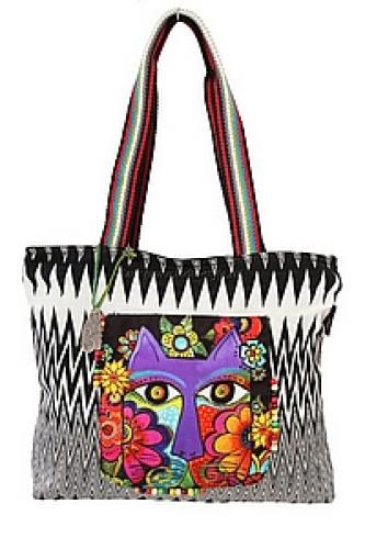 Сумка хлопок с декоративой отделкой №176