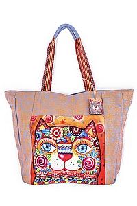 Сумка хлопок с декор. отделкой №177